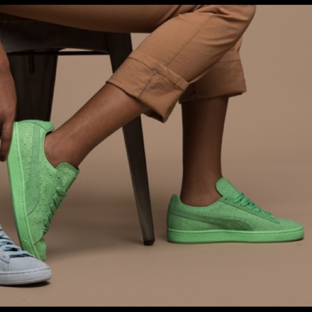 Solange Puma green sneakers